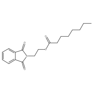 Octanoic acid 2-(1,3-dioxo-1,3-dihydro-isoindol-2-yl)-ethyl ester Structure