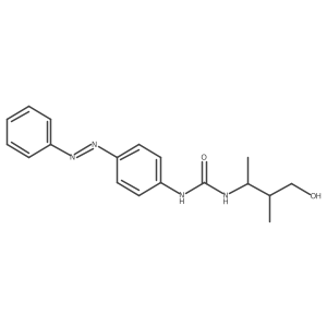 Urea, N-(3-hydroxy-1,2-dimethylpropyl)-N'-[4-(2-phenyldiazenyl)phenyl]-结构式