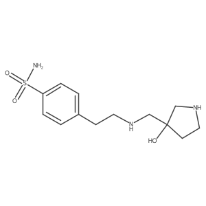 4-(2-(((3-Hydroxypyrrolidin-3-yl)methyl)amino)ethyl)benzenesulfonamide Structure