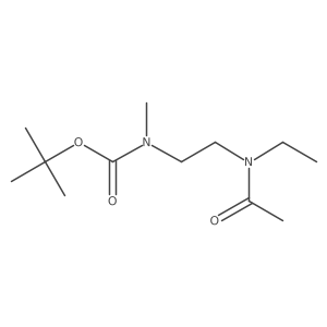 Tert-butyl (2-(n-ethylacetamido)ethyl)(methyl)carbamate Structure