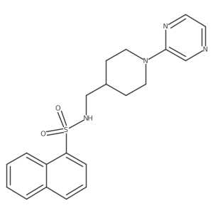 N-((1-(pyrazin-2-yl)piperidin-4-yl)methyl)naphthalene-1-sulfonamide Structure