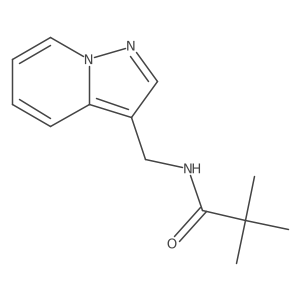 N-(pyrazolo[1,5-a]pyridin-3-ylmethyl)pivalamide结构式