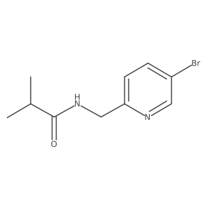 N-((5-bromopyridin-2-yl)methyl)isobutyramide Structure