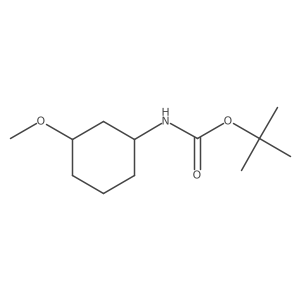 tert-Butyl ((1R,3S)-3-methoxycyclohexyl)carbamate结构式