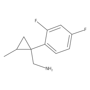 [1-(2,4-Difluorophenyl)-2-methylcyclopropyl]methanamine结构式