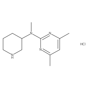 N,4,6-trimethyl-N-(piperidin-3-yl)pyrimidin-2-amine hydrochloride Structure