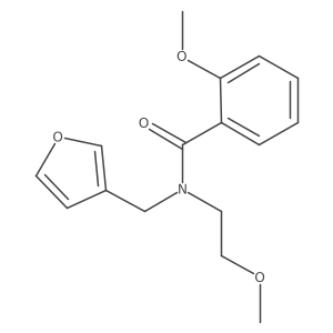 N-(furan-3-ylmethyl)-2-methoxy-N-(2-methoxyethyl)benzamide结构式