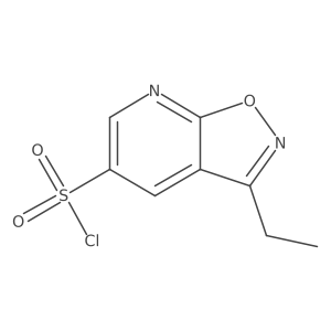 3-Ethyl-[1,2]oxazolo[5,4-b]pyridine-5-sulfonyl chloride Structure