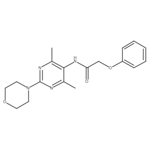 N-(4,6-dimethyl-2-morpholinopyrimidin-5-yl)-2-phenoxyacetamide结构式