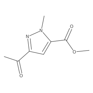 Methyl 3-acetyl-1-methyl-1h-pyrazole-5-carboxylate Structure