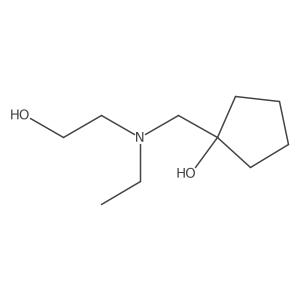 1-{[Ethyl(2-hydroxyethyl)amino]methyl}cyclopentan-1-ol Structure