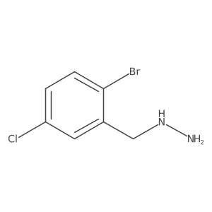 (2-Bromo-5-chlorobenzyl)hydrazine结构式