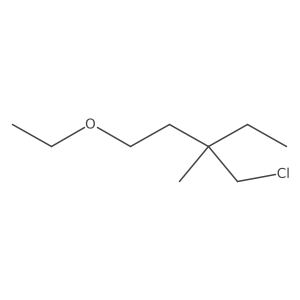 3-(Chloromethyl)-1-ethoxy-3-methylpentane Structure