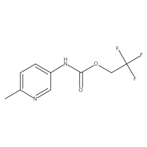 2,2,2-trifluoroethyl N-(6-methylpyridin-3-yl)carbamate结构式