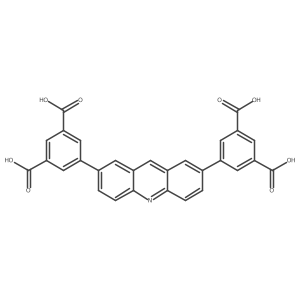 5,5'-(Acridine-2,7-diyl)diisophthalic acid结构式