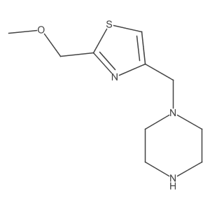 1-{[2-(Methoxymethyl)-1,3-thiazol-4-yl]methyl}piperazine Structure