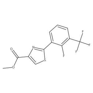 Methyl 2-[2-Fluoro-3-(trifluoromethyl)phenyl]thiazole-4-carboxylate Structure
