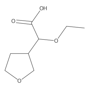 2-Ethoxy-2-(oxolan-3-yl)acetic acid结构式