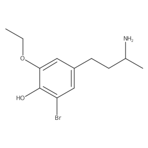 4-(3-Aminobutyl)-2-bromo-6-ethoxyphenol结构式