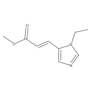 methyl (2E)-3-(1-ethyl-1H-imidazol-5-yl)prop-2-enoate结构式