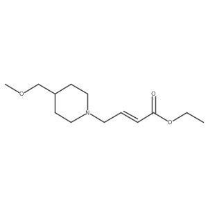 Ethyl 4-[4-(methoxymethyl)piperidin-1-yl]but-2-enoate结构式