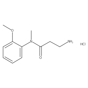 3-Amino-N-(2-methoxyphenyl)-N-methylpropanamide;hydrochloride Structure