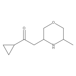 1-Cyclopropyl-2-(5-methylmorpholin-3-yl)ethan-1-one结构式