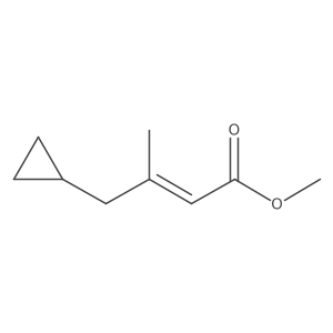 methyl (2Z)-4-cyclopropyl-3-methylbut-2-enoate结构式
