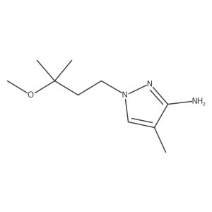 1-(3-methoxy-3-methylbutyl)-4-methyl-1H-pyrazol-3-amine Structure