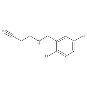 3-((2,5-Dichlorobenzyl)amino)propanenitrile Structure