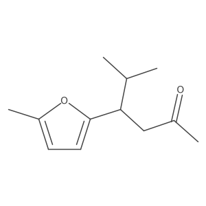 5-Methyl-4-(5-methyl-2-furanyl)-2-hexanone结构式