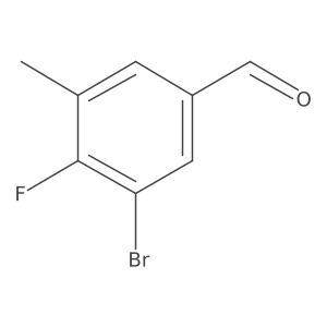 3-Bromo-4-fluoro-5-methylbenzaldehyde Structure