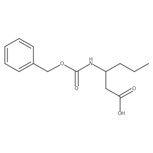 (3R)-3-{[(benzyloxy)carbonyl]amino}hexanoic acid Structure