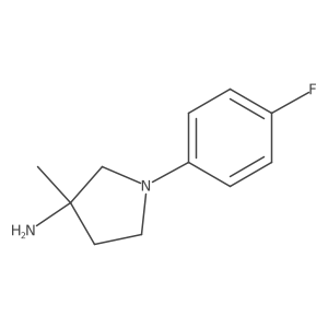 1-(4-Fluorophenyl)-3-methylpyrrolidin-3-amine Structure