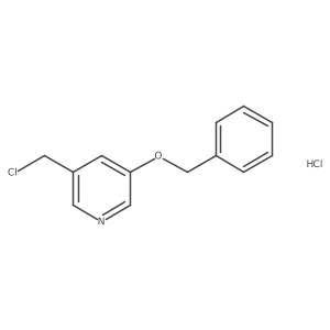 3-(Benzyloxy)-5-(chloromethyl)pyridine hydrochloride结构式