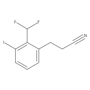 2-(Difluoromethyl)-3-iodophenylpropanenitrile Structure