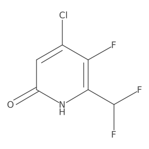 4-Chloro-6-(difluoromethyl)-5-fluoropyridin-2-ol Structure
