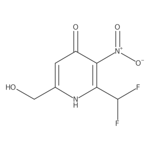 2-(Difluoromethyl)-4-hydroxy-3-nitropyridine-6-methanol Structure