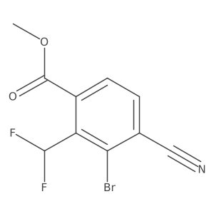 Methyl 3-bromo-4-cyano-2-(difluoromethyl)benzoate结构式