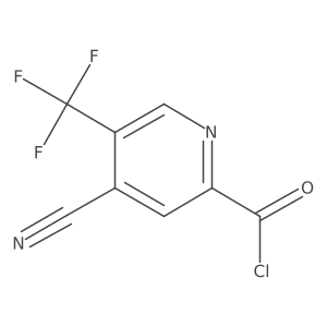 2-Pyridinecarbonyl chloride, 4-cyano-5-(trifluoromethyl)-结构式