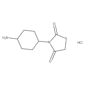 3-(4-Aminocyclohexyl)thiazolidine-2,4-dione hydrochloride Structure