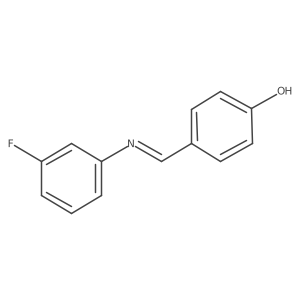 4-[[(3-Fluorophenyl)imino]methyl]phenol Structure