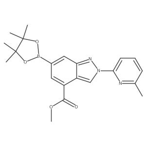 Methyl 6-(4,4,5,5-tetramethyl-1,3,2-dioxaborolan-2-yl)-2-(6-methylpyridin-2-yl)-2h-indazole-4-carboxylate结构式