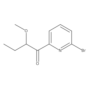 1-(6-Bromo-2-pyridinyl)-2-methoxy-1-butanone Structure
