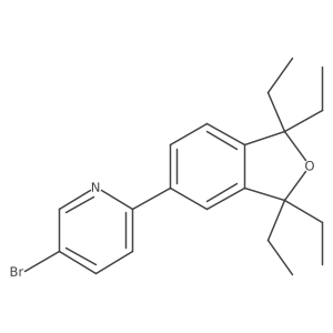 5-Bromo-2-(1,1,3,3-tetraethyl-1,3-dihydro-5-isobenzofuranyl)pyridine结构式