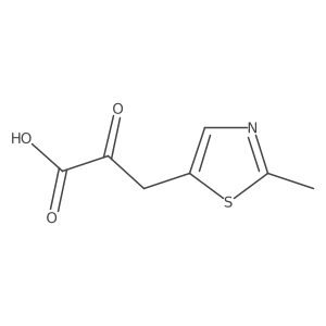 3-(2-Methyl-1,3-thiazol-5-yl)-2-oxopropanoic acid结构式