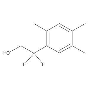 2,2-Difluoro-2-(2,4,5-trimethylphenyl)ethanol结构式