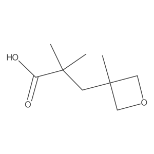 2,2-Dimethyl-3-(3-methyloxetan-3-yl)propanoic acid Structure