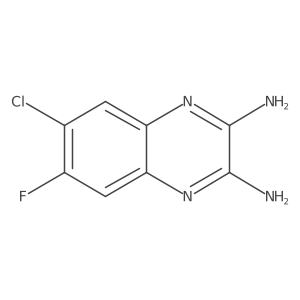 6-Chloro-7-fluoro-quinoxaline-2,3-diamine Structure
