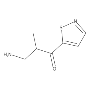 3-Amino-2-methyl-1-(1,2-thiazol-5-yl)propan-1-one Structure